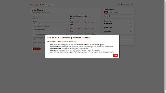 Streaming Platform Manager