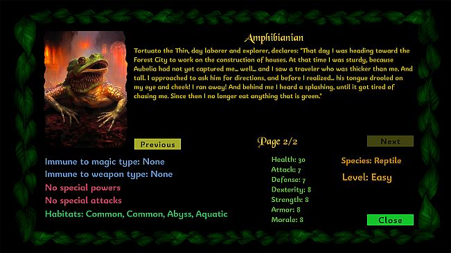 Caverns And Dryads - Bestiary DLC