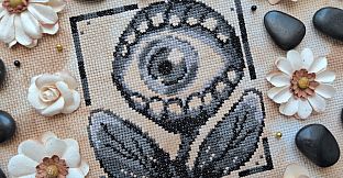 Aster Pebble and the Case of Bad Bureaucracy - Cross Stitch Zine