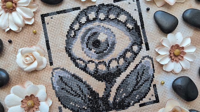 Aster Pebble and the Case of Bad Bureaucracy - Cross Stitch Zine
