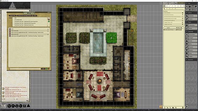 Fantasy Grounds - Pathfinder RPG - Pathfinder Flip-Mat - Noble Estate