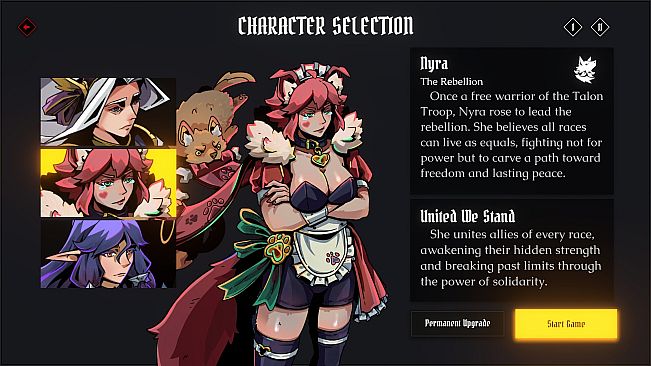 Conquest Tactics - Nyra, the Blushing Wolf Maid