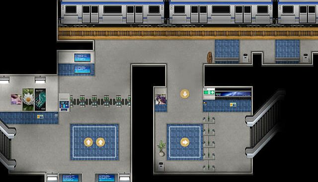 RPG Maker MZ - KR Transportation Station - Subway and Train Tileset