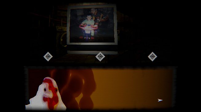 what did the chicken see