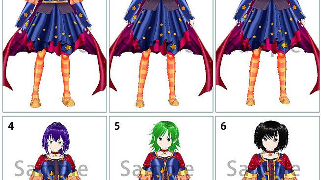 RPG Maker 3D Character Converter - Gee-kun-soft character 12 Witch