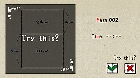MENSEKI Area maze puzzles