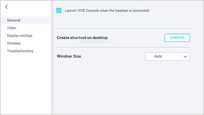 VIVE Console for SteamVR