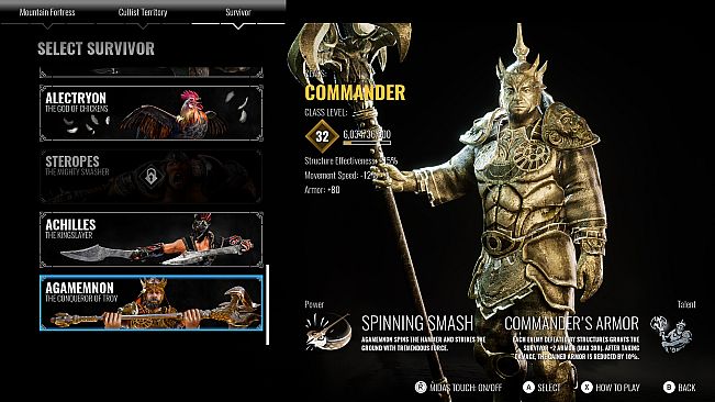 Achilles: Survivor - Supporter Pack