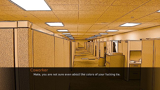 Man in a suit in a building in a city