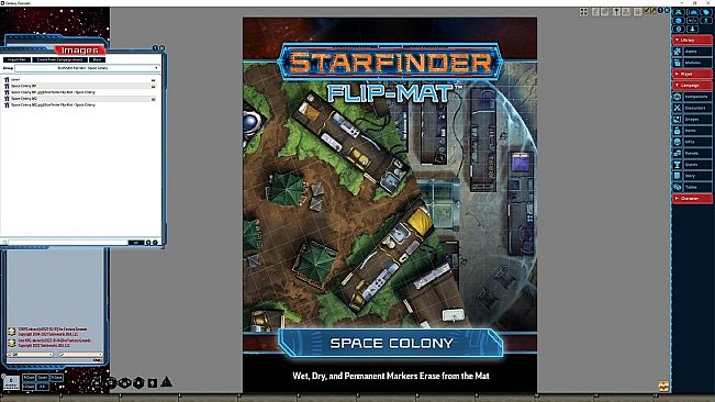 Fantasy Grounds - Starfinder RPG - FlipMat - Space Colony