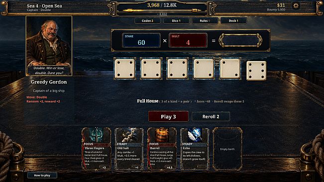 Doubloon: Pirate Dice Roguelike