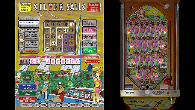 Bingo Pinball Gameroom - Bally Silver Sails