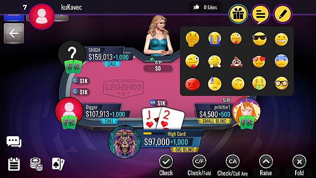 Poker Legends: Texas Hold'em Poker Tournaments