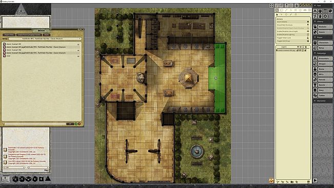 Fantasy Grounds - Pathfinder RPG - Pathfinder Flip-Mat - Classic Museum