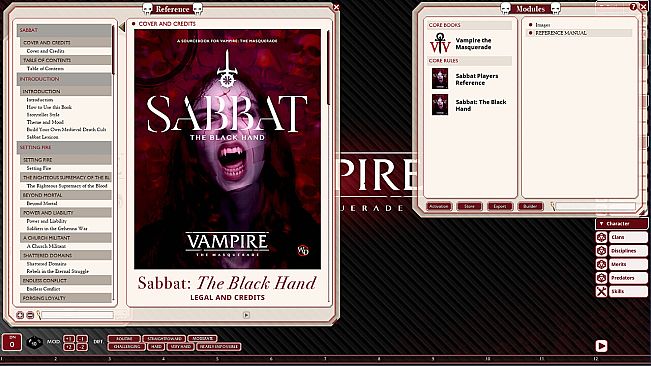 Fantasy Grounds - Sabbat: The Black Hand