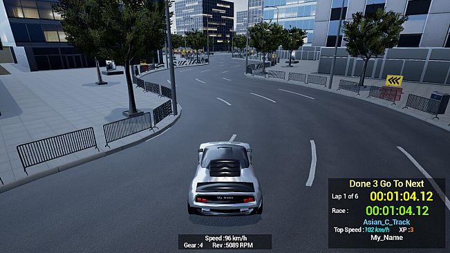 1980s & 90s Style - Retro Track Car Racer