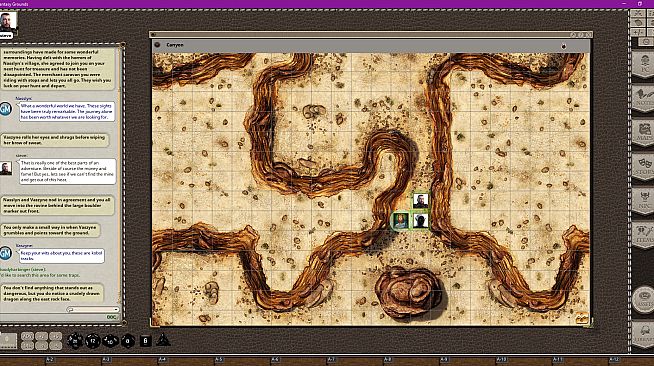 Fantasy Grounds - Black Scrolls Desert Canyons (Map Tile Pack)