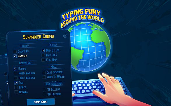 Typing Fury: Around the World