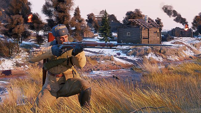 Enlisted - Mosin M91 rifle with flamethrower Squad