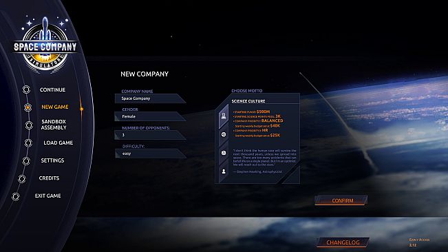 Space Company Simulator