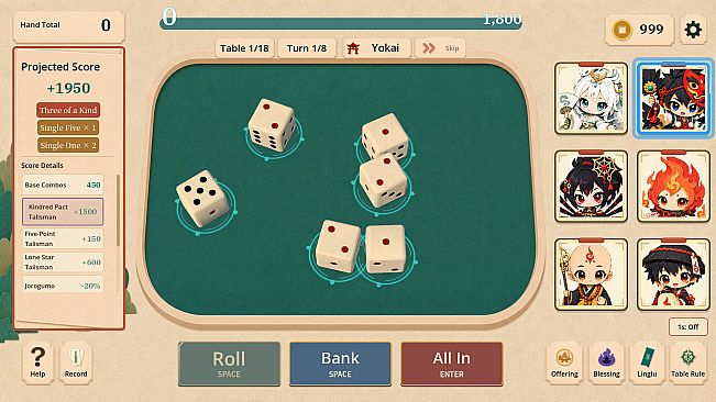 Hyakki Dice