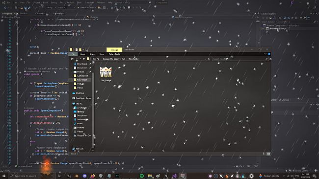 Cozy Desktop: Relaxing Weather and Atmosphere