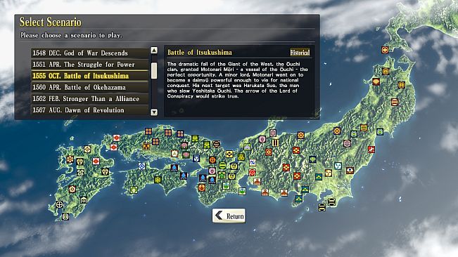 NOBUNAGA'S AMBITION: SoI - Scenario 6 "Battle of Itsukushima"