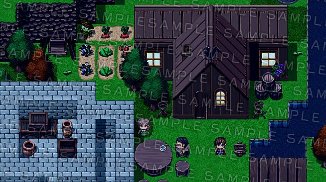 RPG Maker MZ - Krachware Fantasy Town Exterior Tileset