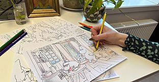Moomintroll: Winter's Warmth - Digital coloring book