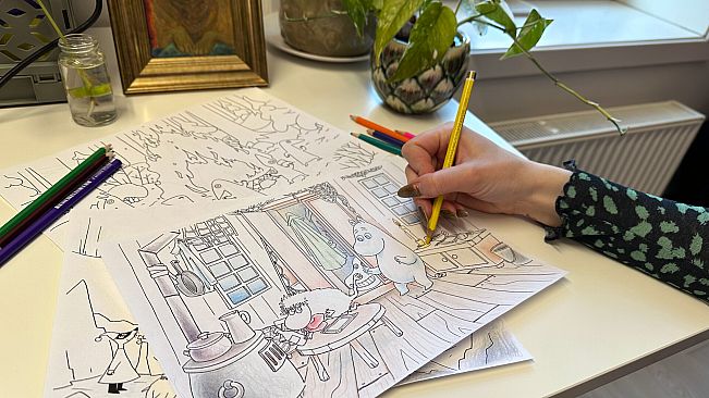 Moomintroll: Winter's Warmth - Digital coloring book