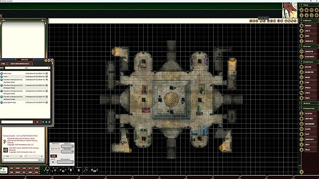Fantasy Grounds - Pathfinder RPG - Flip-Mat: Underground City Multi-Pack