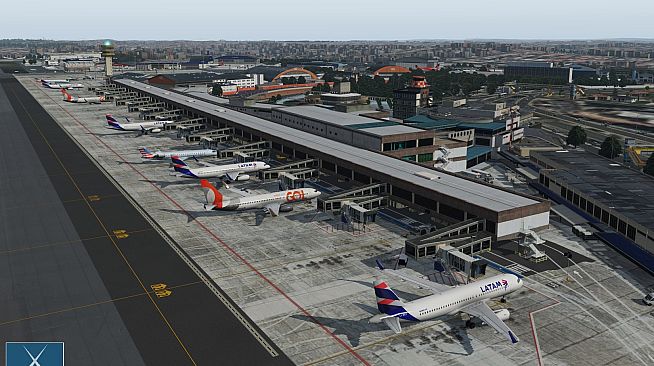 X-Plane 11 - Add-on: Globall Art - SBSP - Congonhas Airport