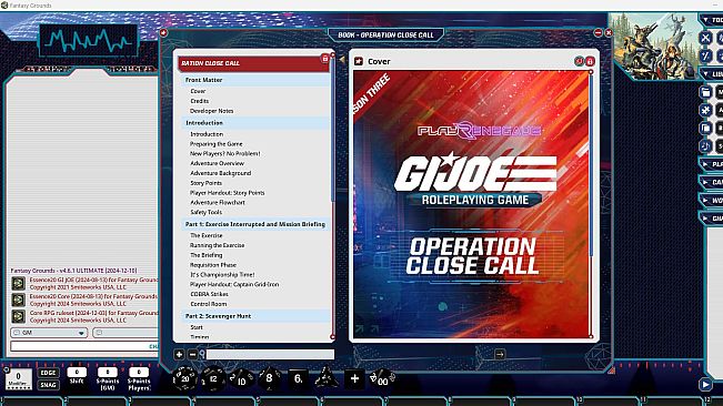Fantasy Grounds - G.I. JOE Roleplaying Game Operation Close Call