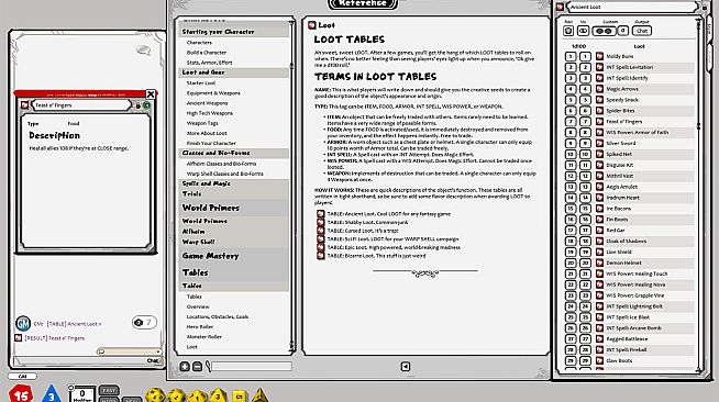 Fantasy Grounds - Index Card RPG