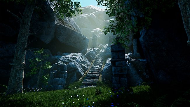 RPGScenery - Stairway in a Gorge Scene