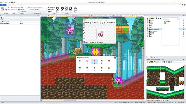 Basic Platformer Game Engine For Construct 2 and 3