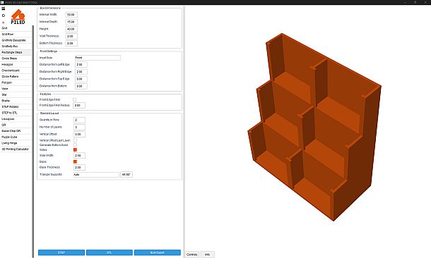PILED 3D CAD MULTI TOOL