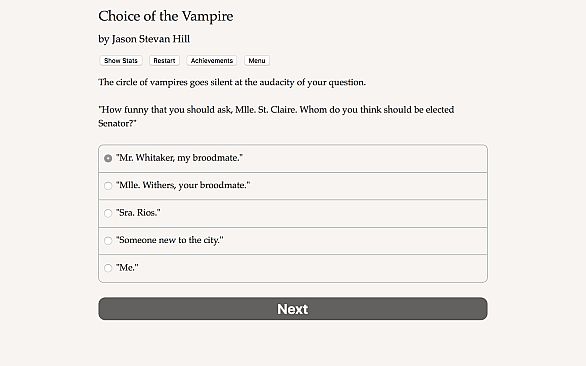 Choice of the Vampire