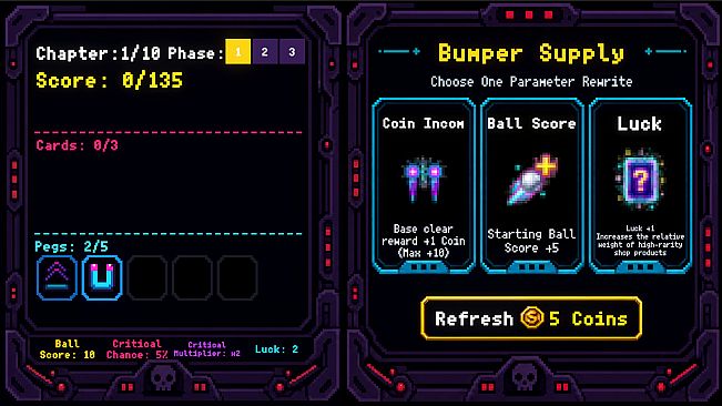 CURSECADE: Pachinko Roguelite