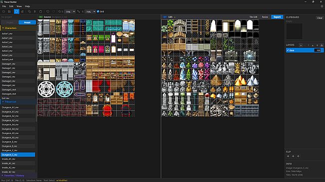 RPG Maker MZ - Tileset Builder
