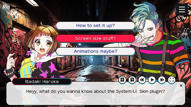 Tyrano Studio - System UI Skin Plugin #1