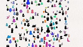 Doodle Harmony Ghosts