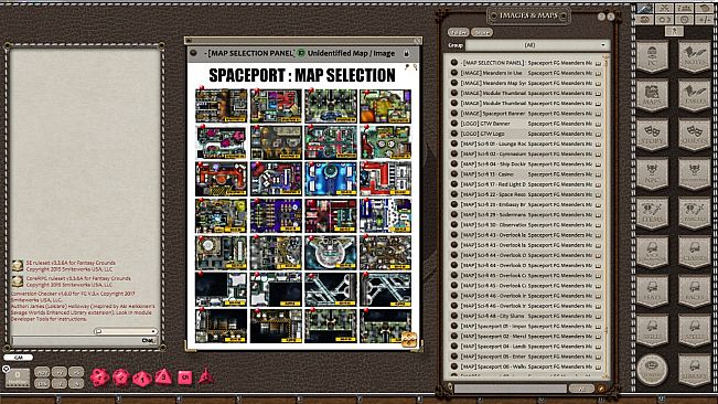 Fantasy Grounds - Meanders Map Pack: Spaceport (Map Pack)