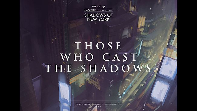 Vampire: The Masquerade - Shadows of New York Artbook