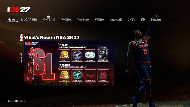 NBA 2K27 MyTEAM Bonus Offer: Season 1