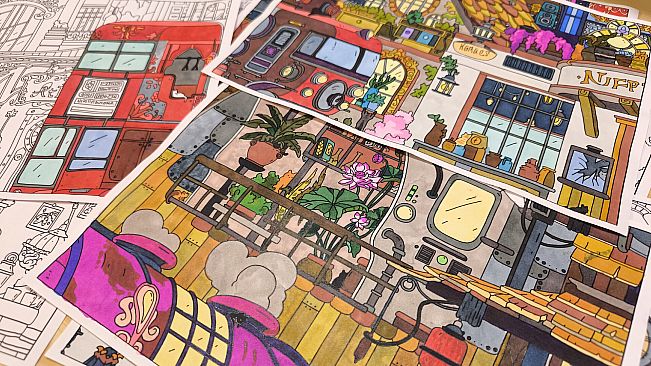 HIDDEN CATS 3: Steampunk - Coloring Book