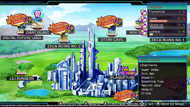 Hyperdimension Neptunia Re;Birth3 Giant Island