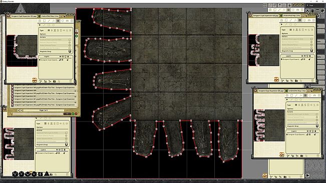 Fantasy Grounds - Pathfinder RPG - Flip-Tiles - Dungeon Crypts Expansion