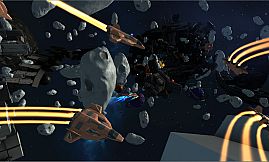 VR Spaceship Battle