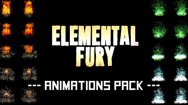 RPG Maker MZ - Elemental Fury Animations Pack
